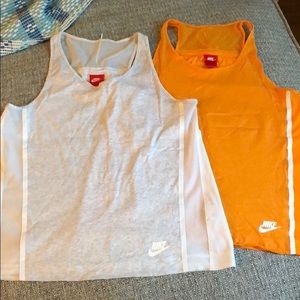 Nike mesh tank tops